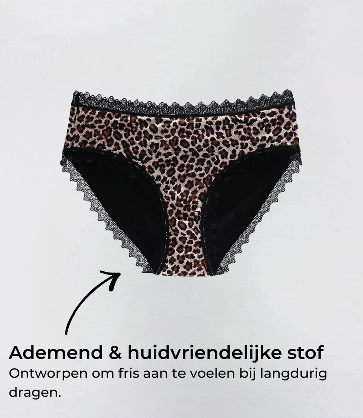 Klassiek luipaard - Organisch katoen - 100% Lekvrij